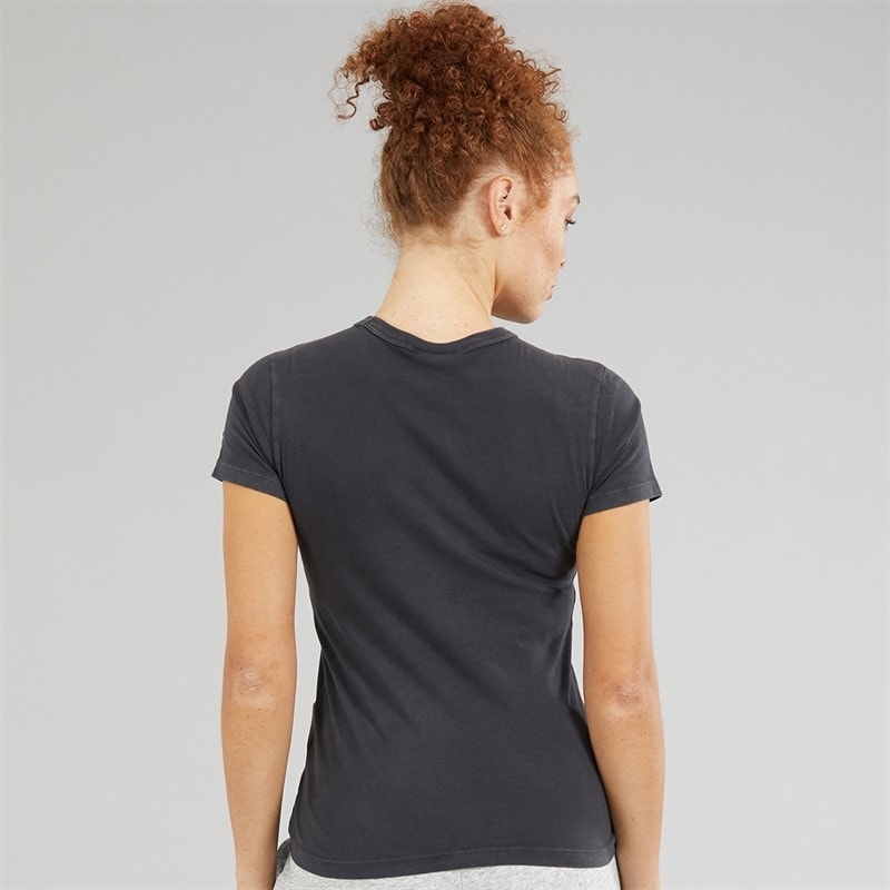 Champion Womens Icons Tonal Logo T-Shirt Black - Image 2