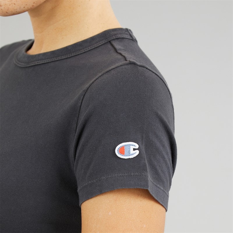 Champion Womens Icons Tonal Logo T-Shirt Black - Image 3