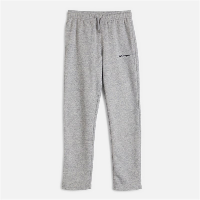 Champion Junior Core Heritage Logo Straight Hem Joggers Light Grey