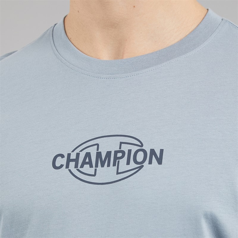 Champion Mens Graphic Shop T-Shirt Classic Blue - Image 3