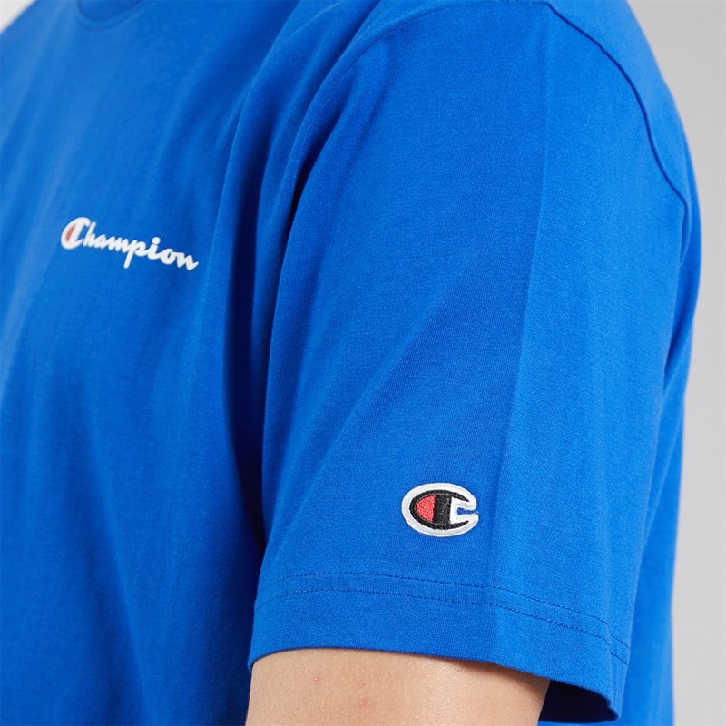 Champion Mens Icons Logo T-Shirt Royal Blue - Image 3