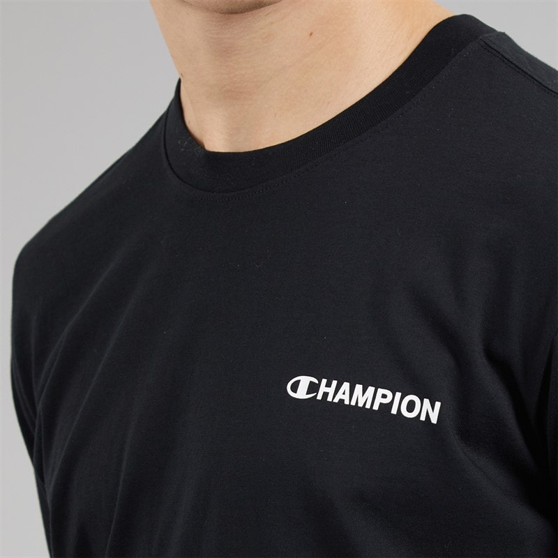 Champion Mens Graphic Shop T-Shirt Black - Image 3
