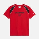 Champion Junior Boys Urban Sport T-Shirt Red/Black/White