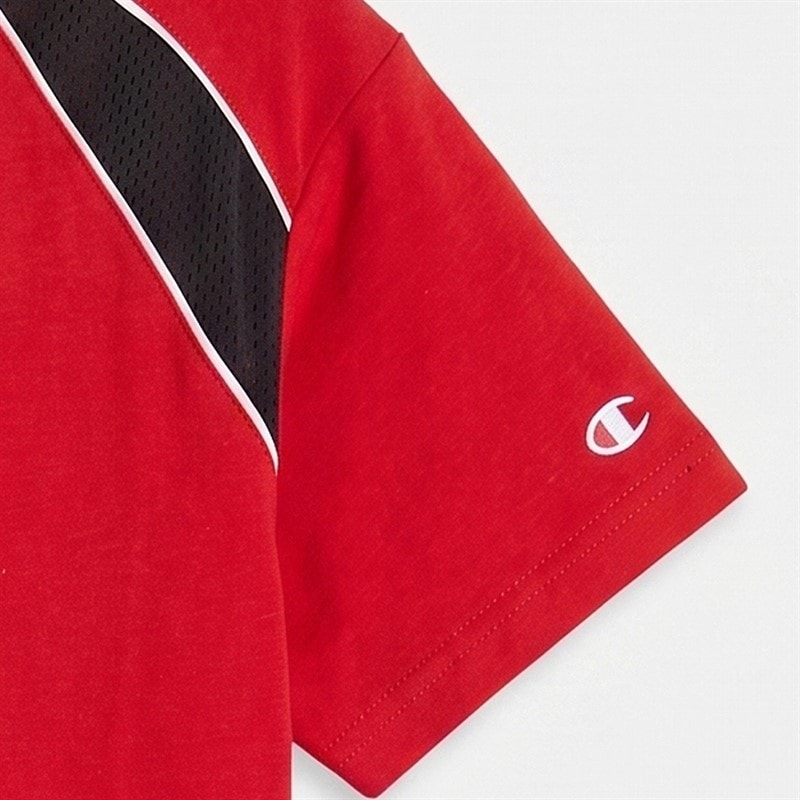 Champion Junior Boys Urban Sport T-Shirt Red/Black/White - Image 3