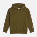 Champion Junior Icons Tonal Logo Hoodie Olive