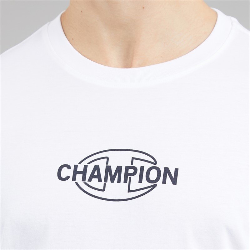 Champion Mens Graphic Shop T-Shirt White - Image 3