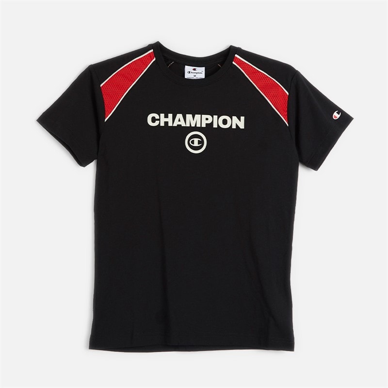Champion Junior Urban Sport T-Shirt Black/Red/White - Image 1