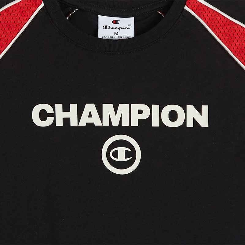 Champion Junior Urban Sport T-Shirt Black/Red/White - Image 3