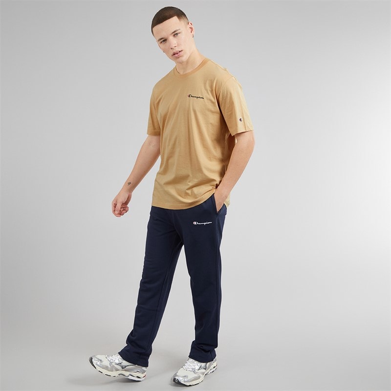 Champion Mens Icons Logo T-Shirt Beige - Image 5