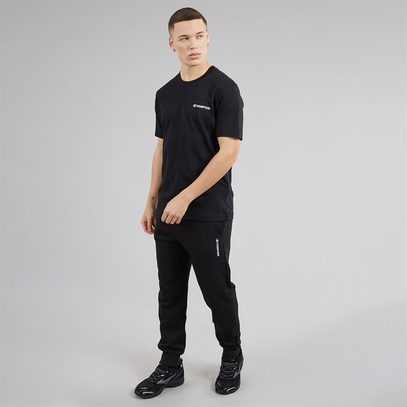 Champion Mens Graphic Shop Joggers Black - Image 4