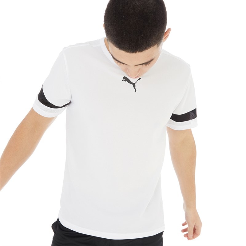 Puma Mens teamRISE Training Jersey White/Black