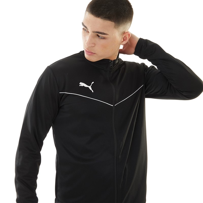 Puma Mens teamRISE Training Poly Track Jacket Puma Black/Puma White