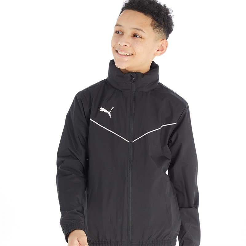 Puma Boys teamRISE All Weather Jacket Puma Black/Puma White