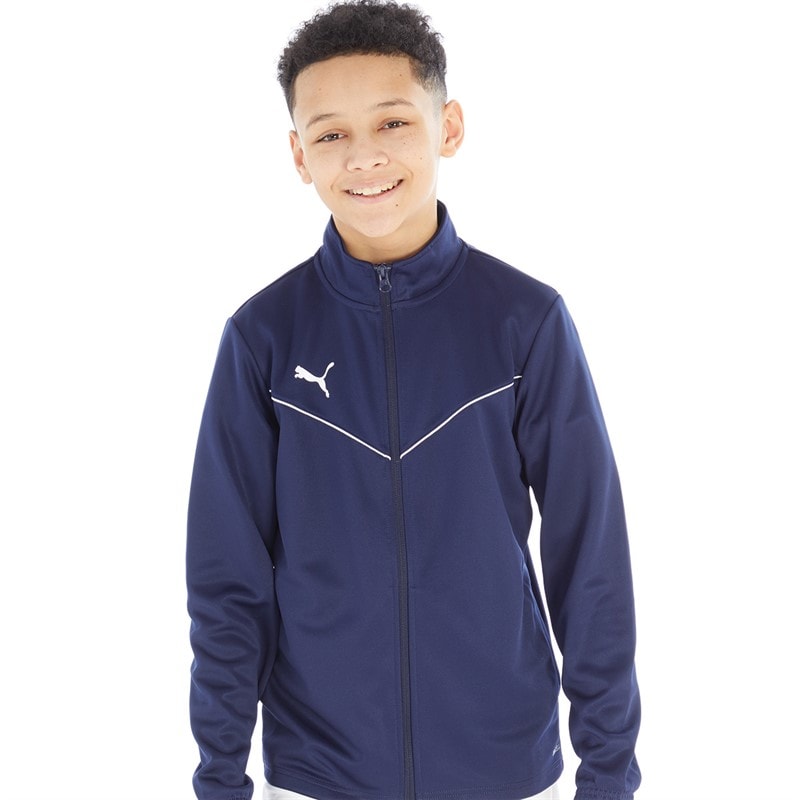 Puma Boys teamRISE Training Poly Track Jacket Peacoat/Puma White