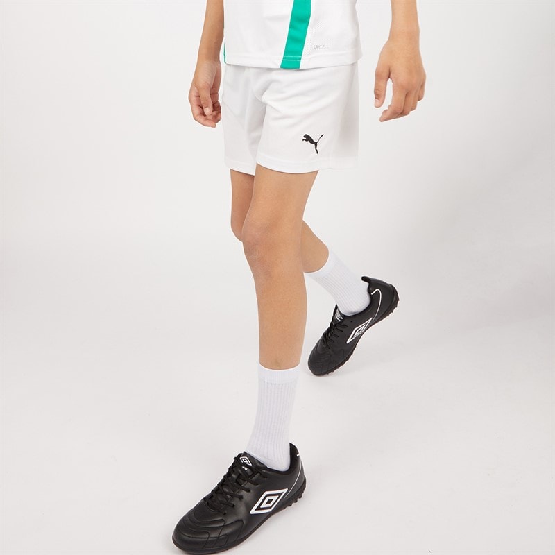 Puma Boys teamRISE Training Shorts Puma White/Puma Black - Image 1