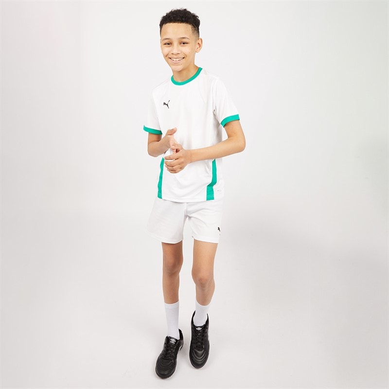 Puma Boys teamRISE Training Shorts Puma White/Puma Black - Image 4