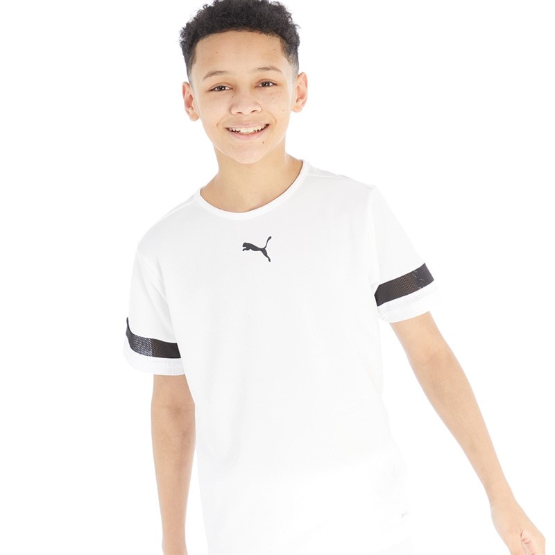 Puma Boys teamRISE Training Jersey Puma White/Puma Black/Puma White - Image 1