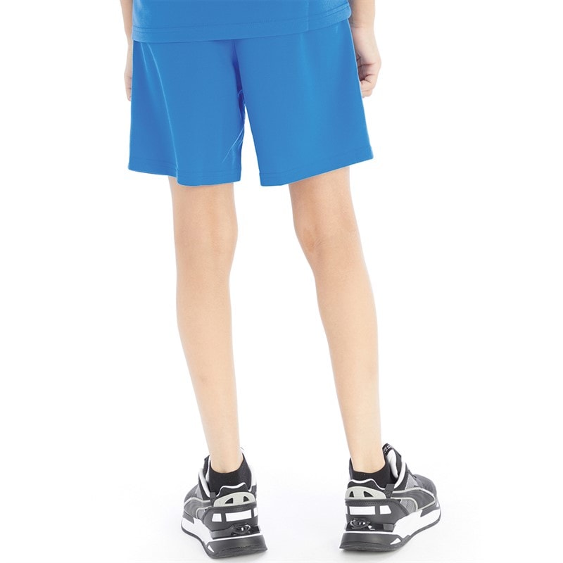 Puma Boys teamRISE Training Shorts Electric Blue Lemonade/Puma White - Image 2