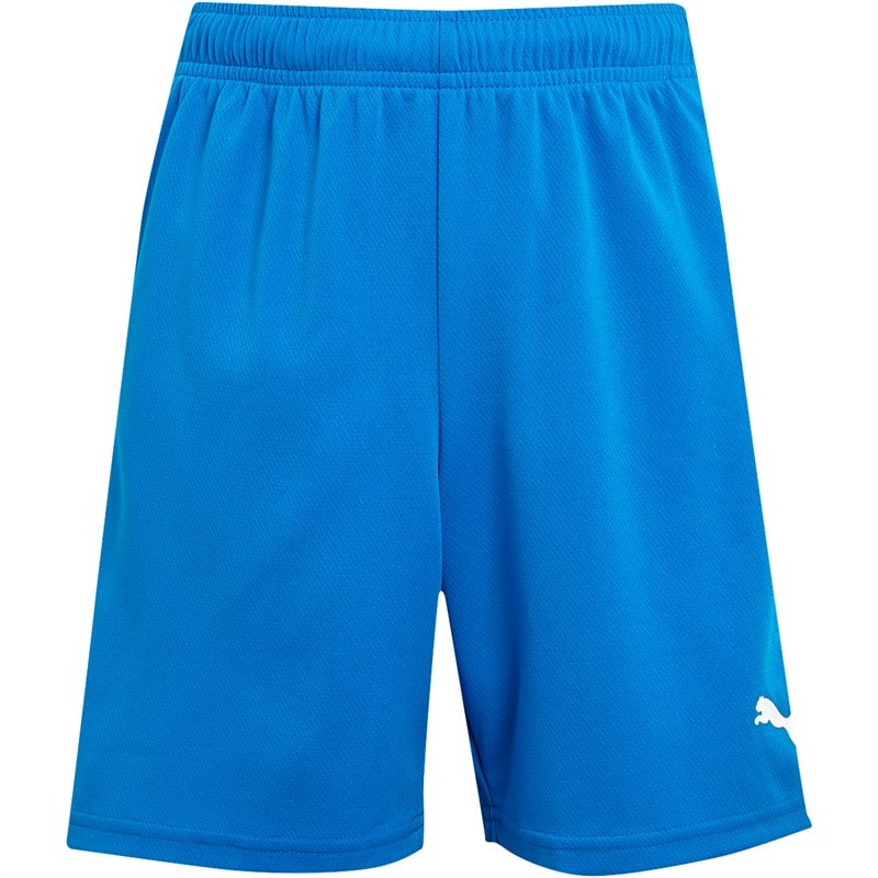 Puma Boys teamRISE Training Shorts Electric Blue Lemonade/Puma White - Image 3