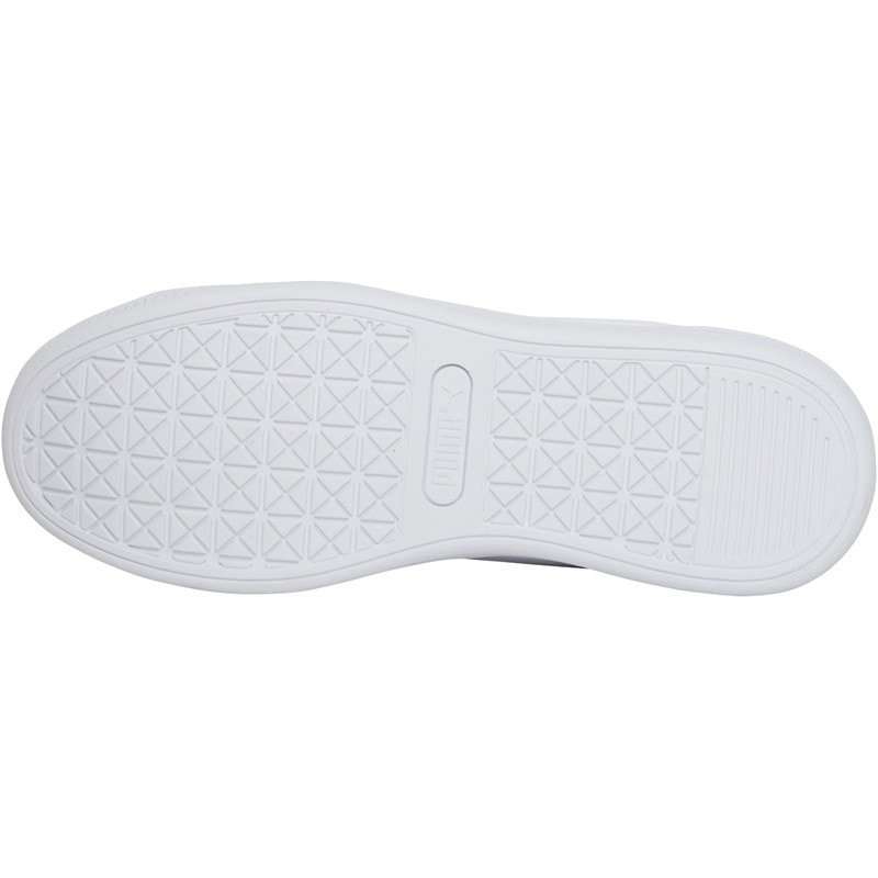 Puma Womens Vikky V3 Leather Trainers White - Image 2