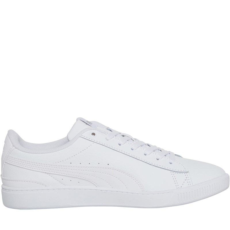 Puma Womens Vikky V3 Leather Trainers White - Image 5