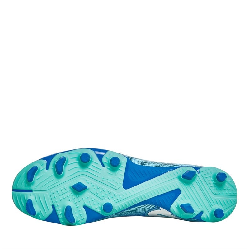Puma Future 7 Play FG/AG Firm Ground Football Boots Hyperlink Blue Mint/Puma White - Image 2