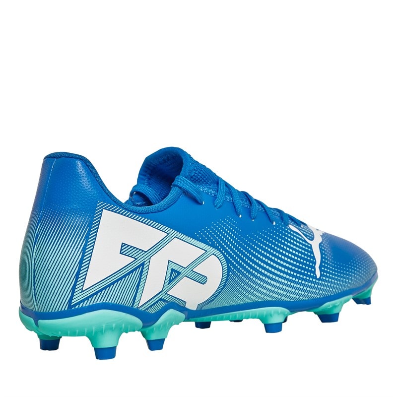Puma Future 7 Play FG/AG Firm Ground Football Boots Hyperlink Blue Mint/Puma White - Image 5