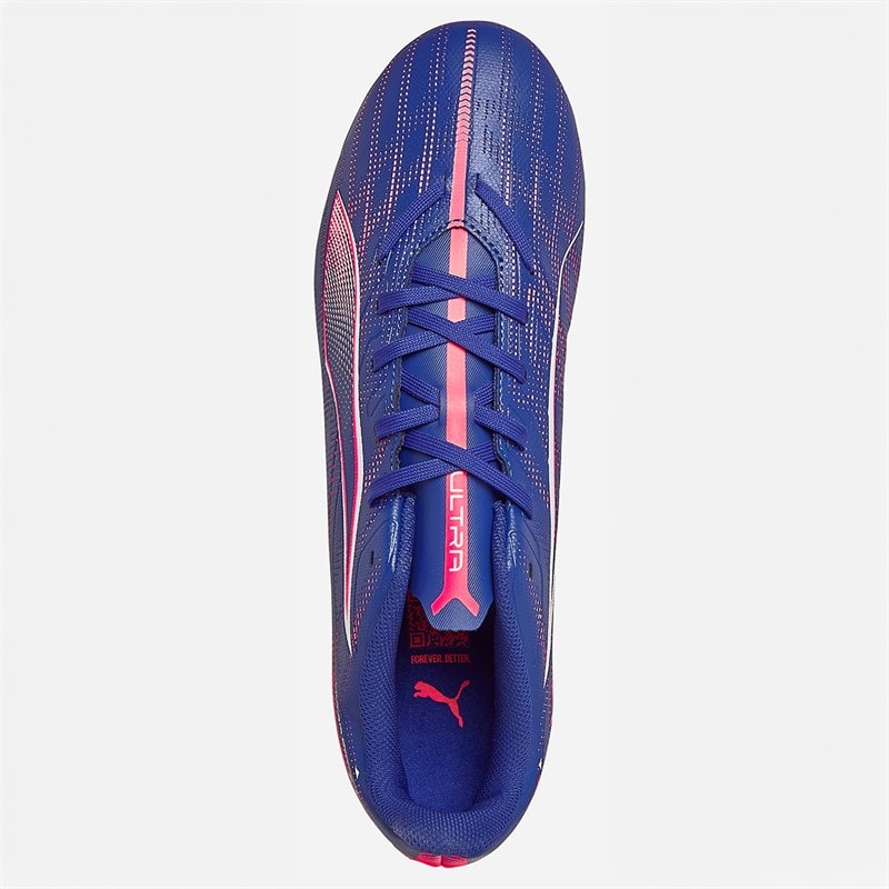 Puma Ultra 5 Play FG/AG Firm Ground Football Boots Lapis Lazui/Puma White/Sunset - Image 4