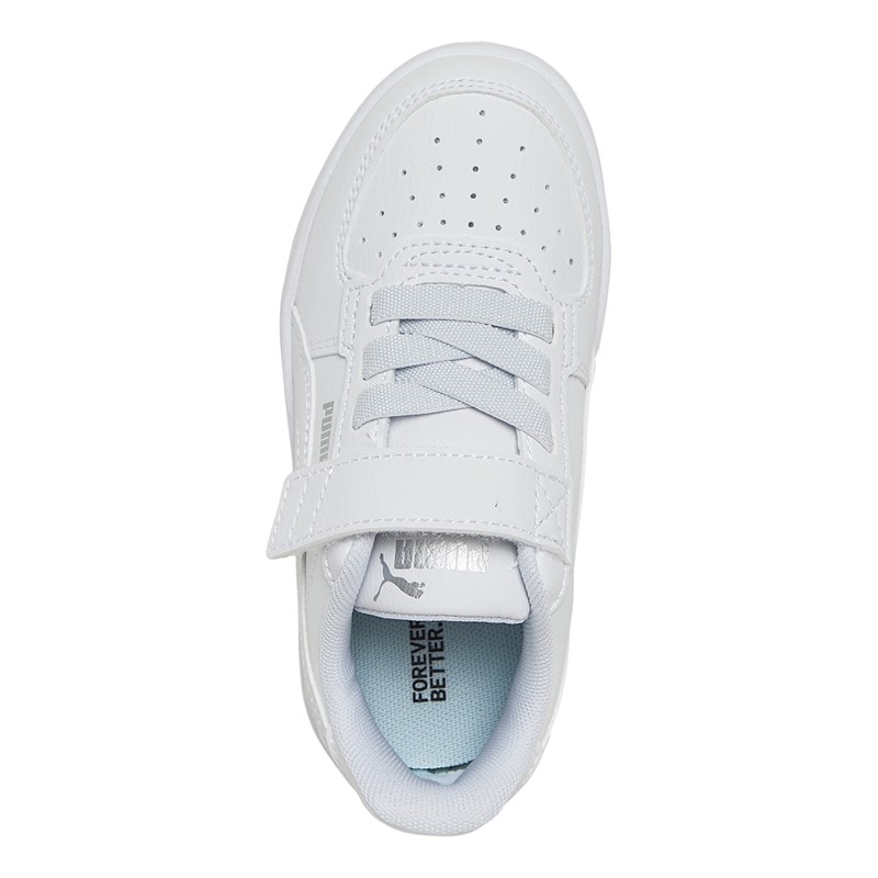 Puma Kids Caven 2.0 AC+ Trainers White/Silver/Blue - Image 4