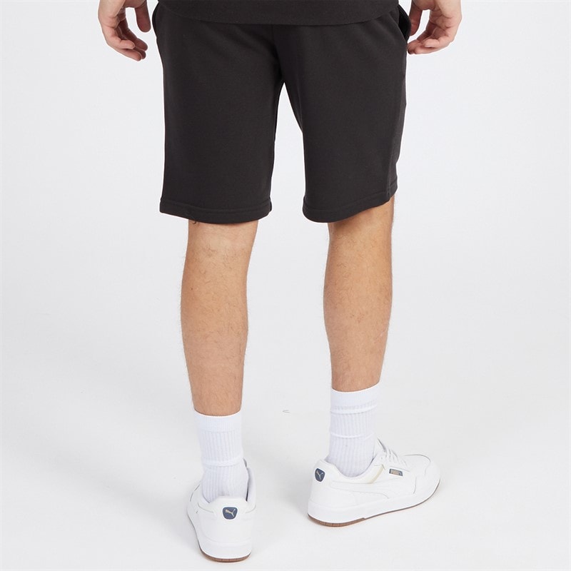 Puma Mens Essentials Small Logo Fleece Shorts Puma Black - Image 2