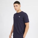 Puma Mens Essentials Small Logo T-Shirt New Navy