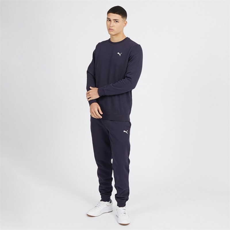Puma Mens Essentials Small Logo Joggers New Navy - Image 3