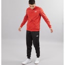 Puma Mens Piping Poly Tracksuit Red Fire