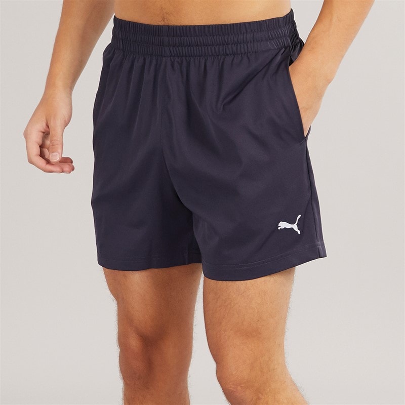 Puma Mens Essentials Small Logo 5 Inch Woven Shorts New Navy - Image 2
