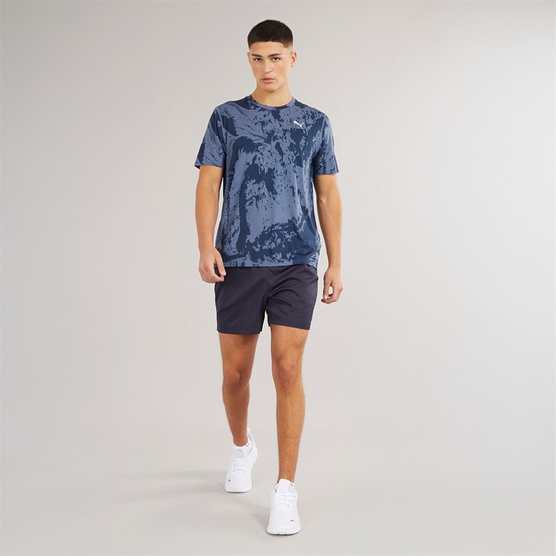 Puma Mens Essentials Small Logo 5 Inch Woven Shorts New Navy - Image 4