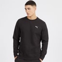 Puma Mens Essentials Small Logo Crew Sweatshirt Puma Black