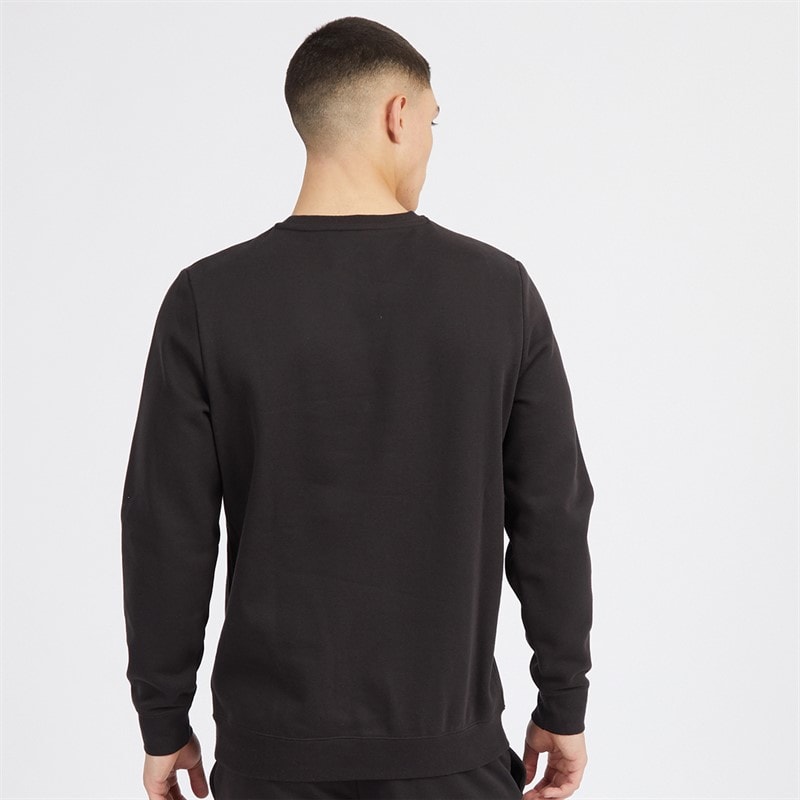 Puma Mens Essentials Small Logo Crew Sweatshirt Puma Black - Image 2