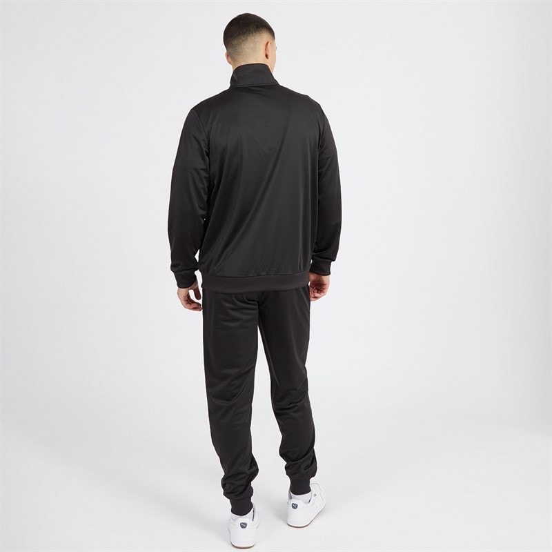 Puma Mens Piping Poly Tracksuit Puma Black - Image 2