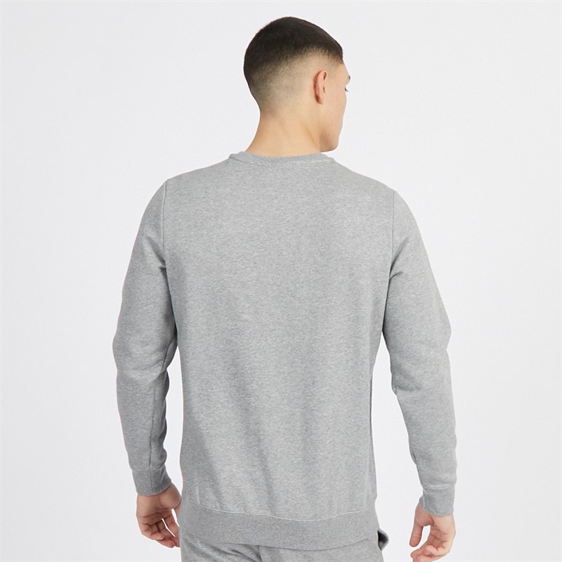 Puma Mens Essentials Small Logo Crew Sweatshirt Medium Gray Heather - Image 2