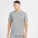 Puma Mens Essentials Small Logo T-Shirt Medium Gray Heather