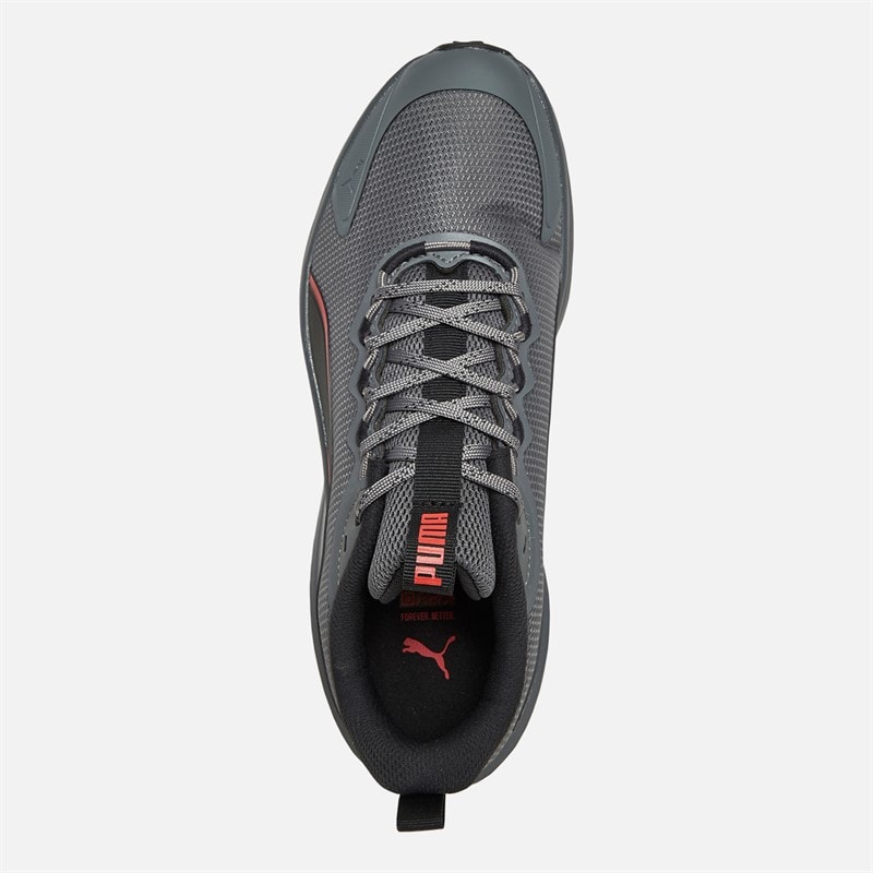 Puma Mens Skyrocket Lite Trail Running Shoes Cool Dark Gray/For All Time Red - Image 4