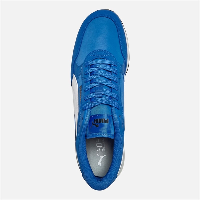 Puma Mens ST Runner V4 Nylon Trainers Vivid Blue/White/Black - Image 4