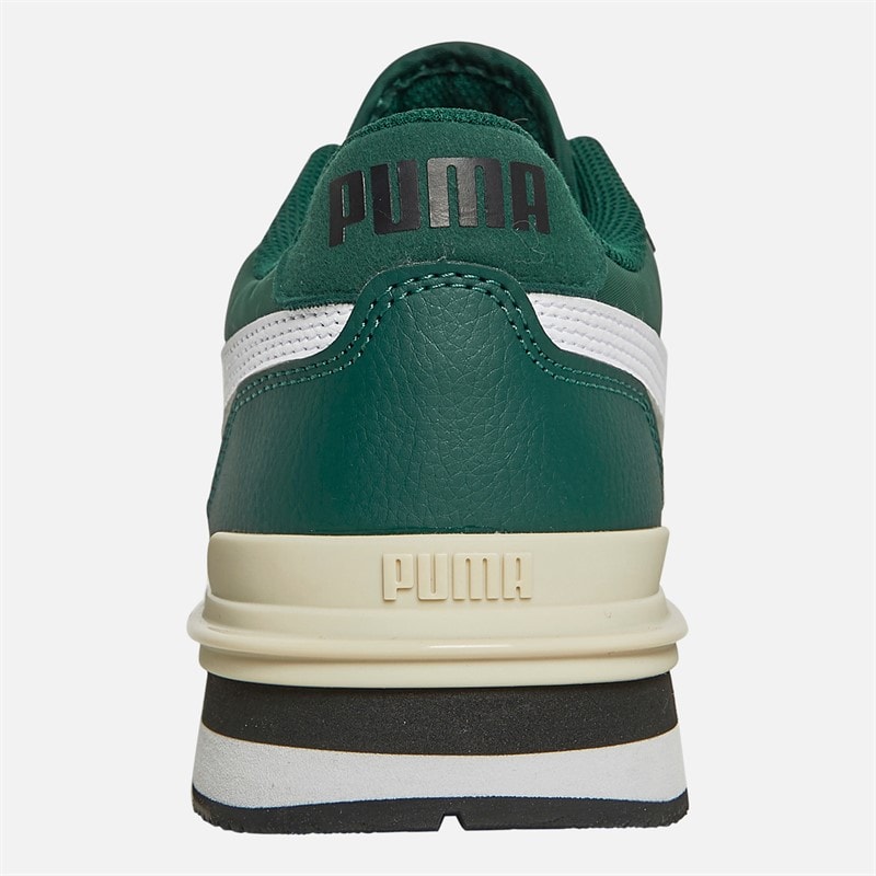 Puma Mens ST Runner V4 Nylon Trainers Dark Myrtle/White/Black - Image 3