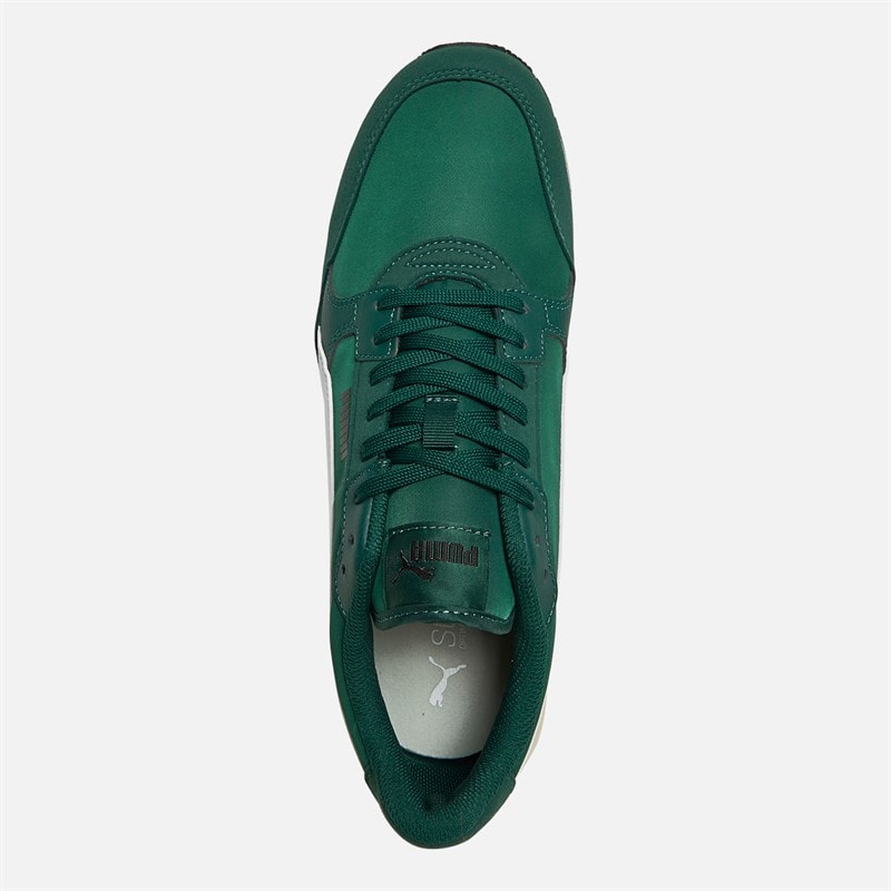 Puma Mens ST Runner V4 Nylon Trainers Dark Myrtle/White/Black - Image 4