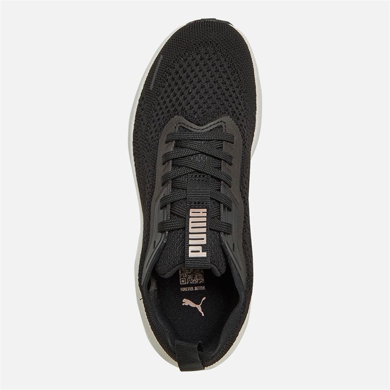 Puma Womens Skyrocket Lite Engineered Neutral Running Shoes Puma Black/Rose Gold - Image 4