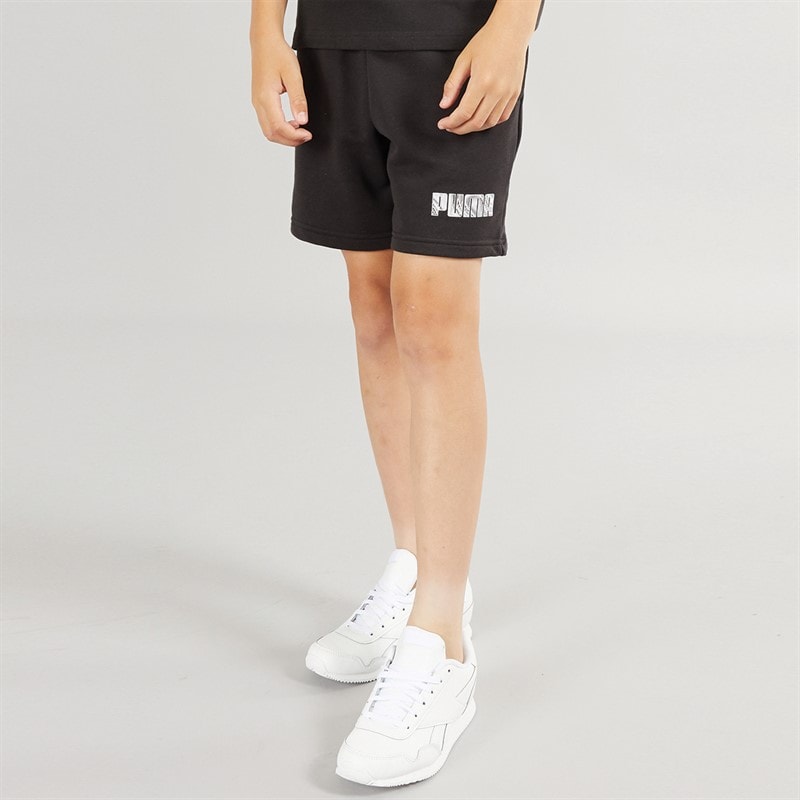 Puma Junior Boys Sportstyle Fleece Shorts Puma Black - Image 1