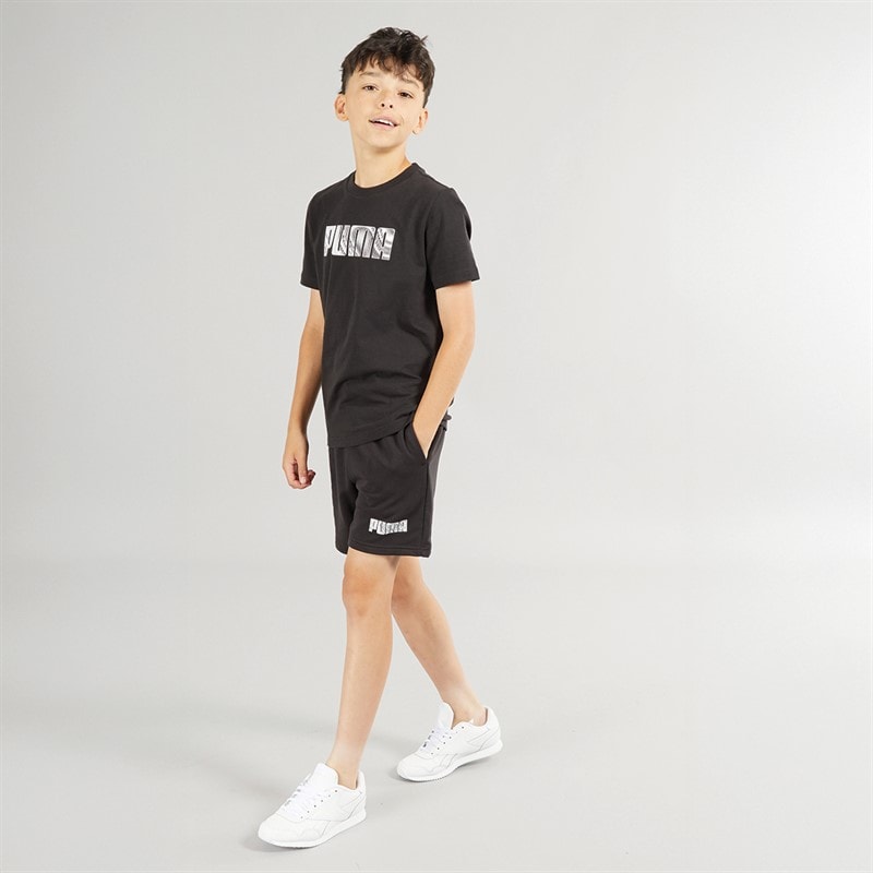 Puma Junior Boys Sportstyle Fleece Shorts Puma Black - Image 3