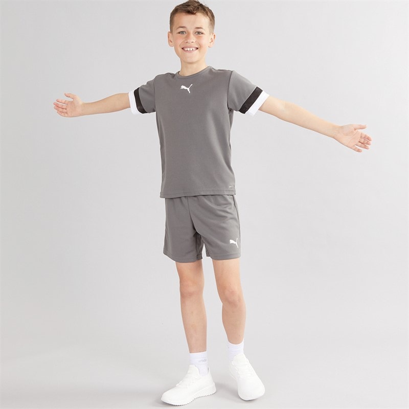 Puma Boys teamRISE Training Jersey Smoked Pearl/Puma Black/Puma White - Image 3