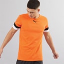 Puma Mens teamRISE Training Jersey Golden Poppy/Puma Black/Puma White