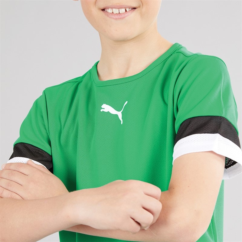 Puma Boys teamRISE Training Jersey Pepper Green/Puma Black/Puma White - Image 3